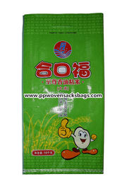 چین Custom High Gloss Bopp Laminated PP Woven Bags Rice Sacks in Green تامین کننده